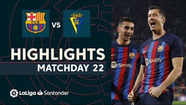 ไฮไลท์: บาร์เซโลน่า 2-0 กาดิซ (ลา ลีกา)
